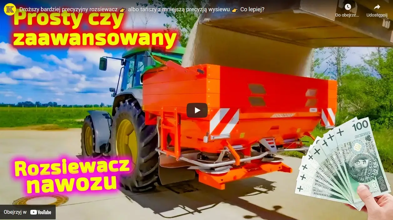 Precyzyjny rozsiewacz do wapna granulowanego